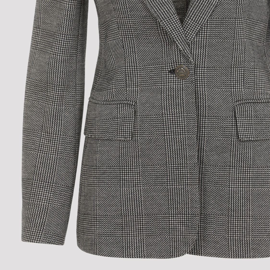 Max Mara Women's Muschio Jacket Principe Galles In Grey
