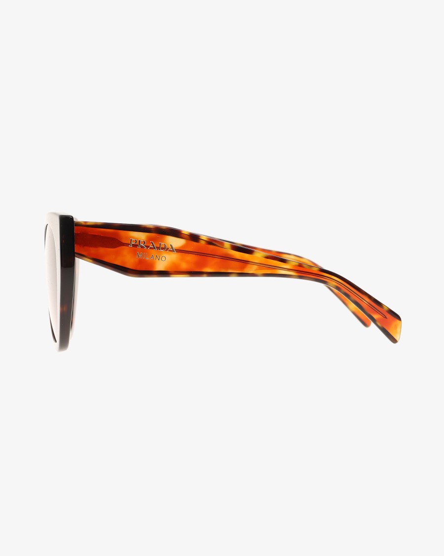 Prada Acetate Cat Eye Sunglasses With Color-insert Details