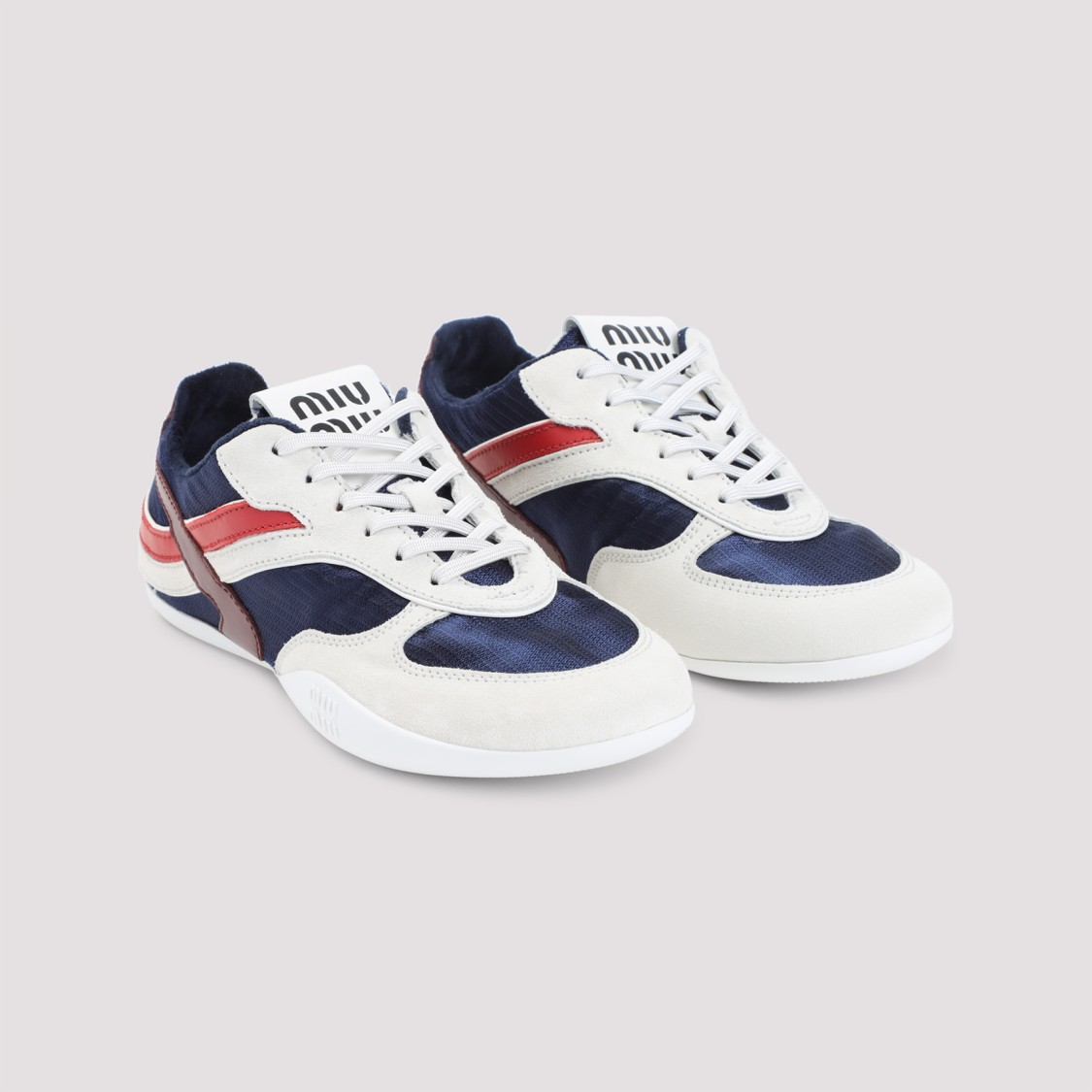 Miu Miu Tech Fabric Gymnasium Sneakers In Multi
