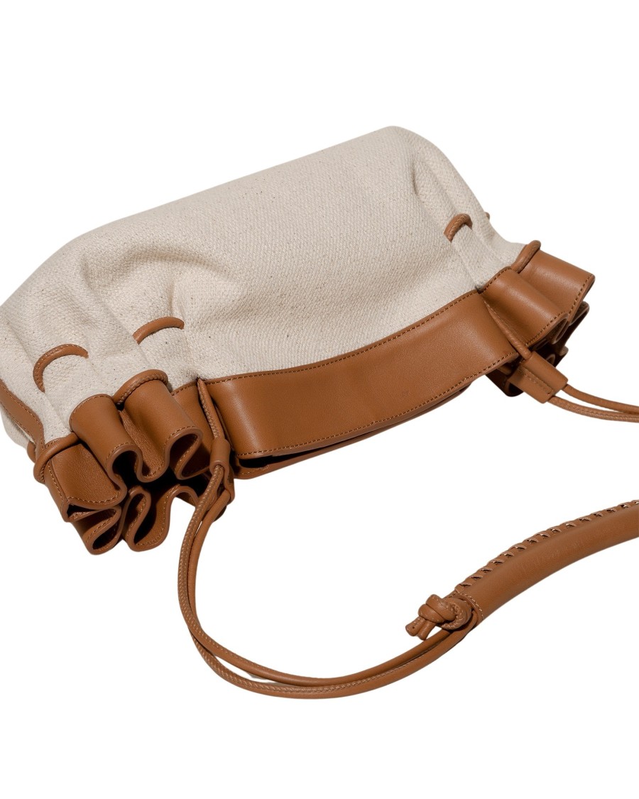 Hereu Arta Canvas Structured Cotton Shoulder Bag