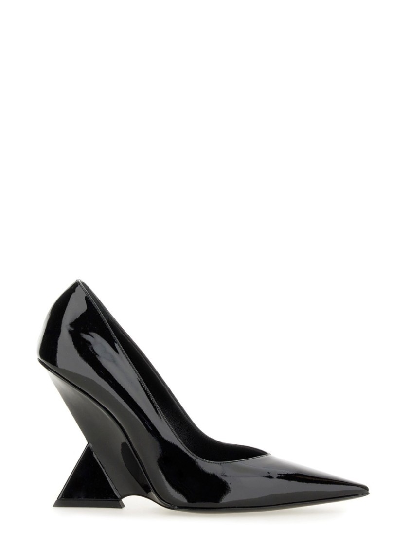 Attico Cheope 105mm Pointed-toe Pumps In Black