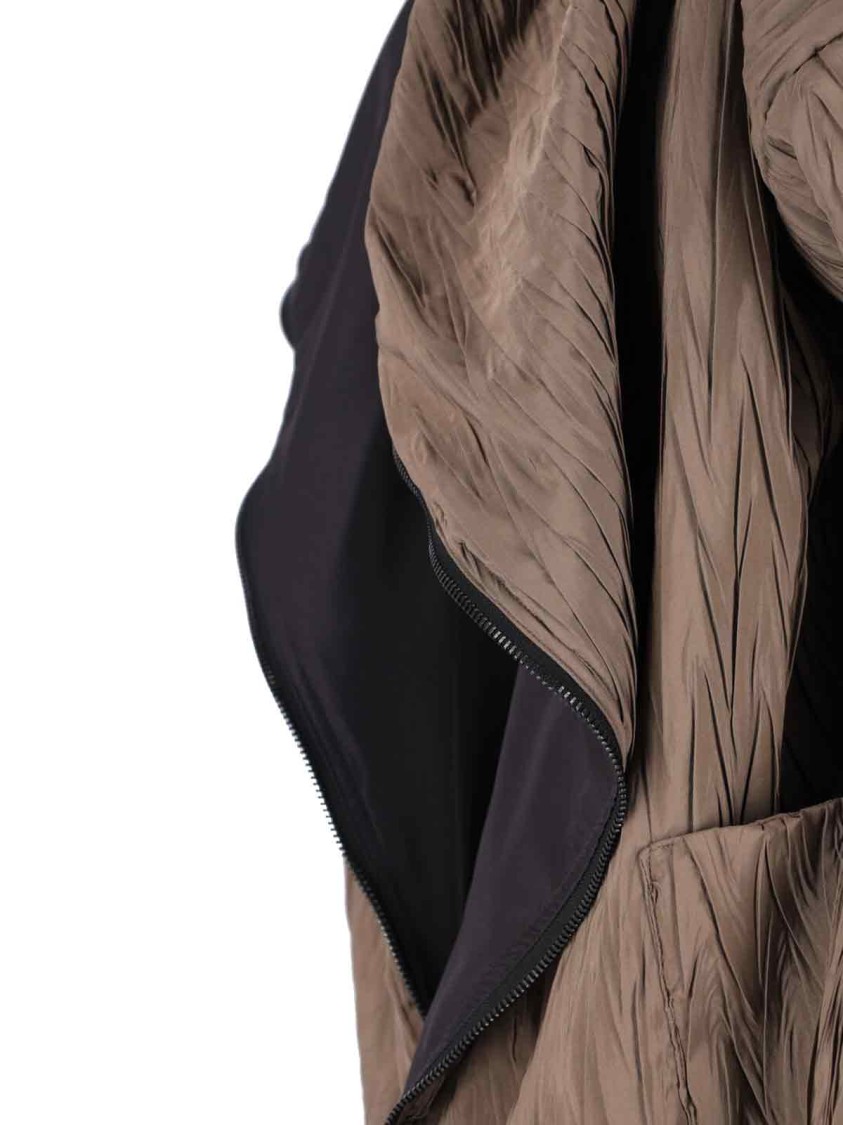 Kimono Rain Reversible Raincoat – Brown/black In Brown