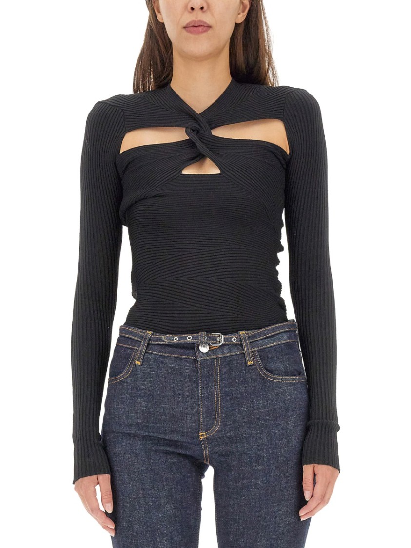 Philosophy Di Lorenzo Serafini Cut-out Front Mesh Top