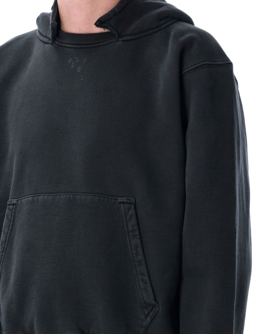 Our Legacy Relic Cropped Distressed Cotton-jersey Hoodie