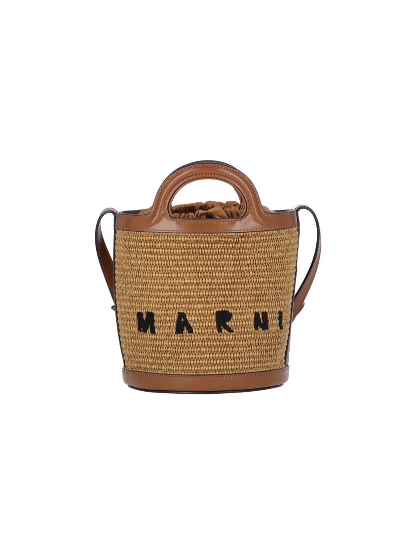 Marni Small 'Tropicalia' Bucket Bag  Brown