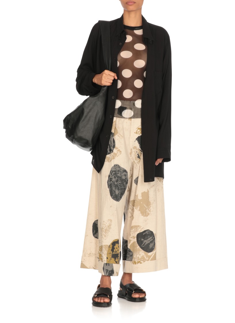 Y's Abstract-print Trousers