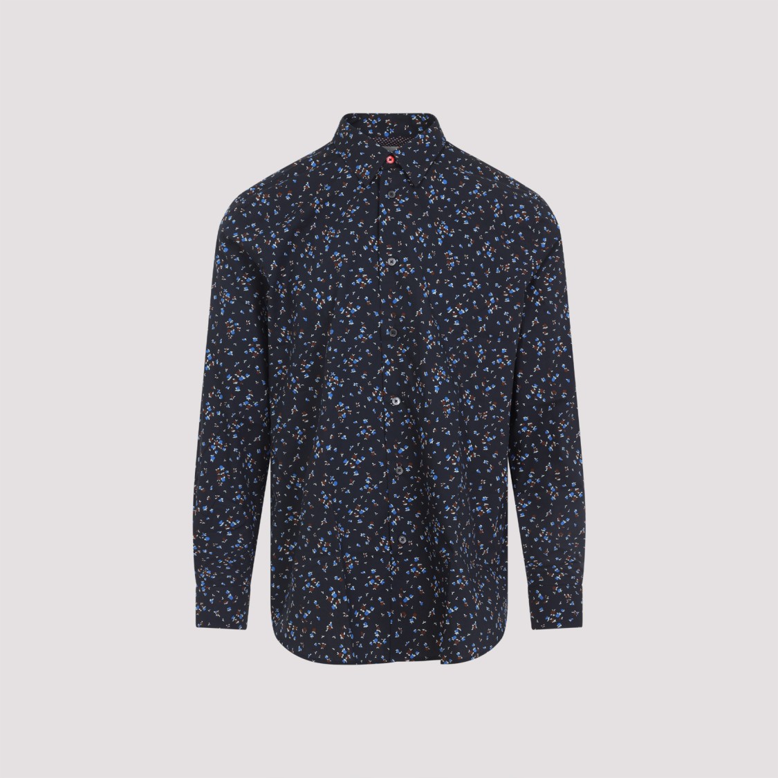 Paul Smith Men's Regular Fit Shirt With All-over Print In Black