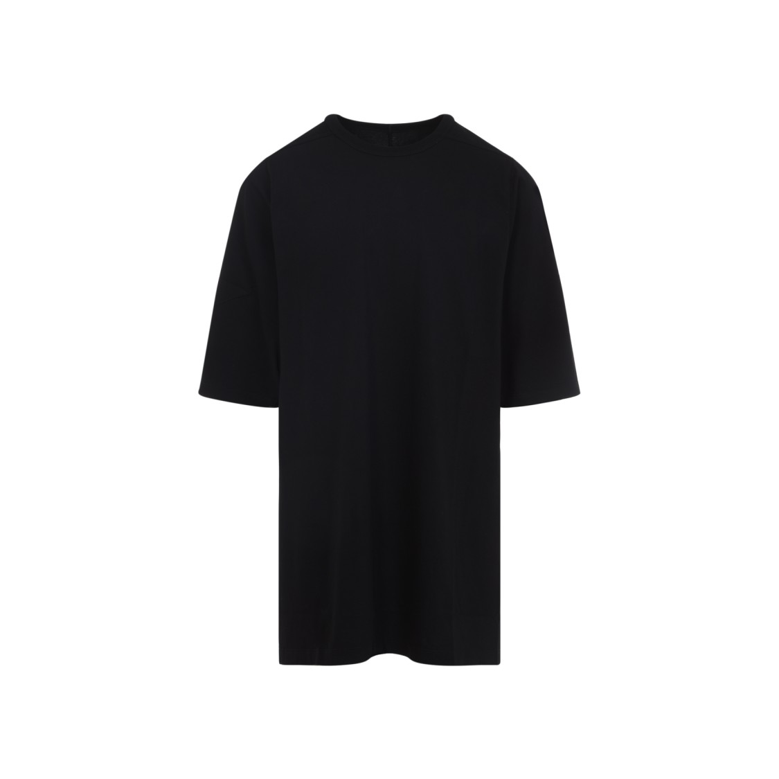 Rick Owens Relaxed Fit Oversized T-shirt With Classic Crew Neckline In Black