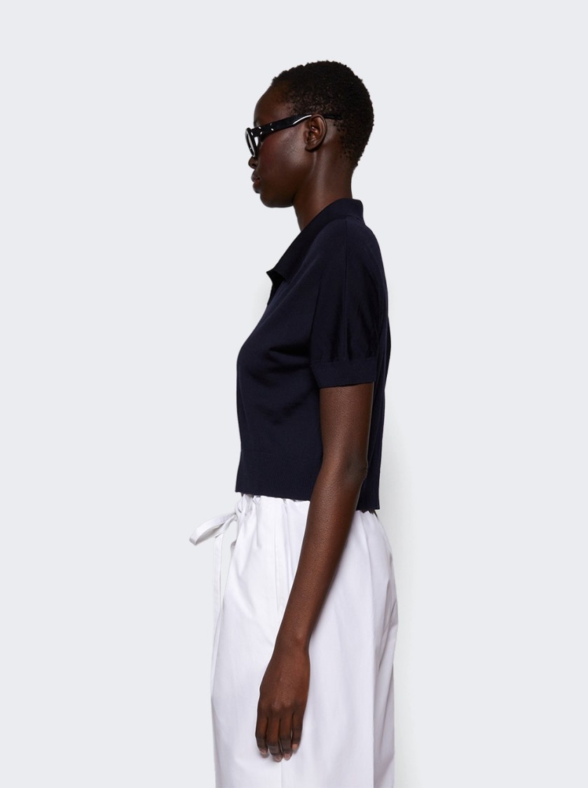Khaite Morgane Top Midnight Navy In Blue