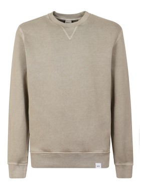 Aspesi Ribbed Cotton Velvet Midi Chemisier Dress | THE LIST