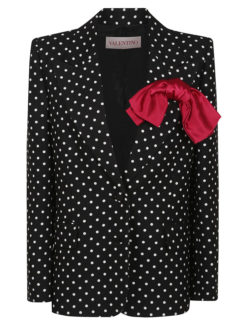 Valentino Garavani Women Printed Supergran Blazer In Black