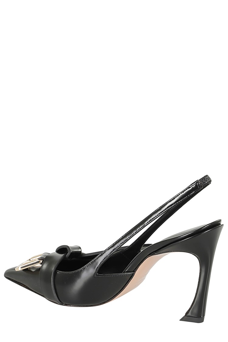 パンプス Piferi Pointed Design Pumps With Logoed l Buckle Piferi Pointed Design Pumps With Logoed Metal Buckle | ShopSimon