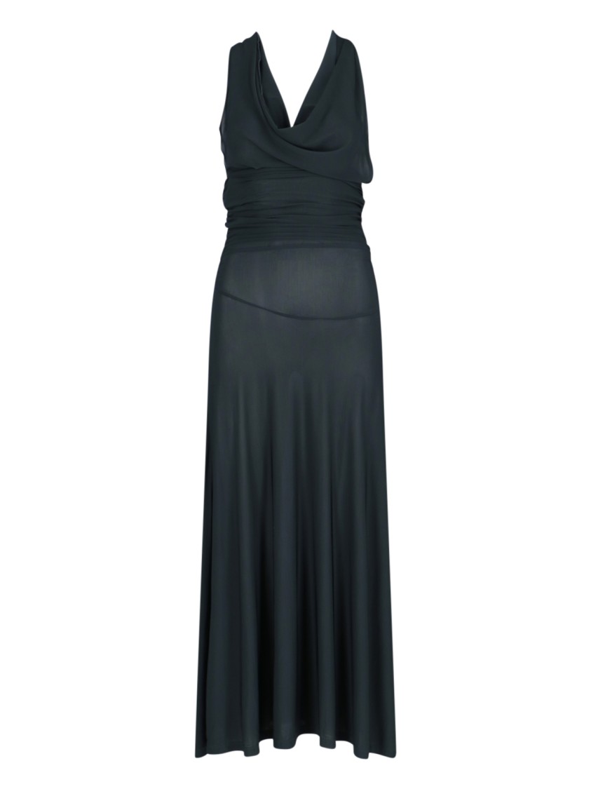 PALOMA WOOL PALOMA WOOL WOOL HALTER MAXI DRESS – NAVY