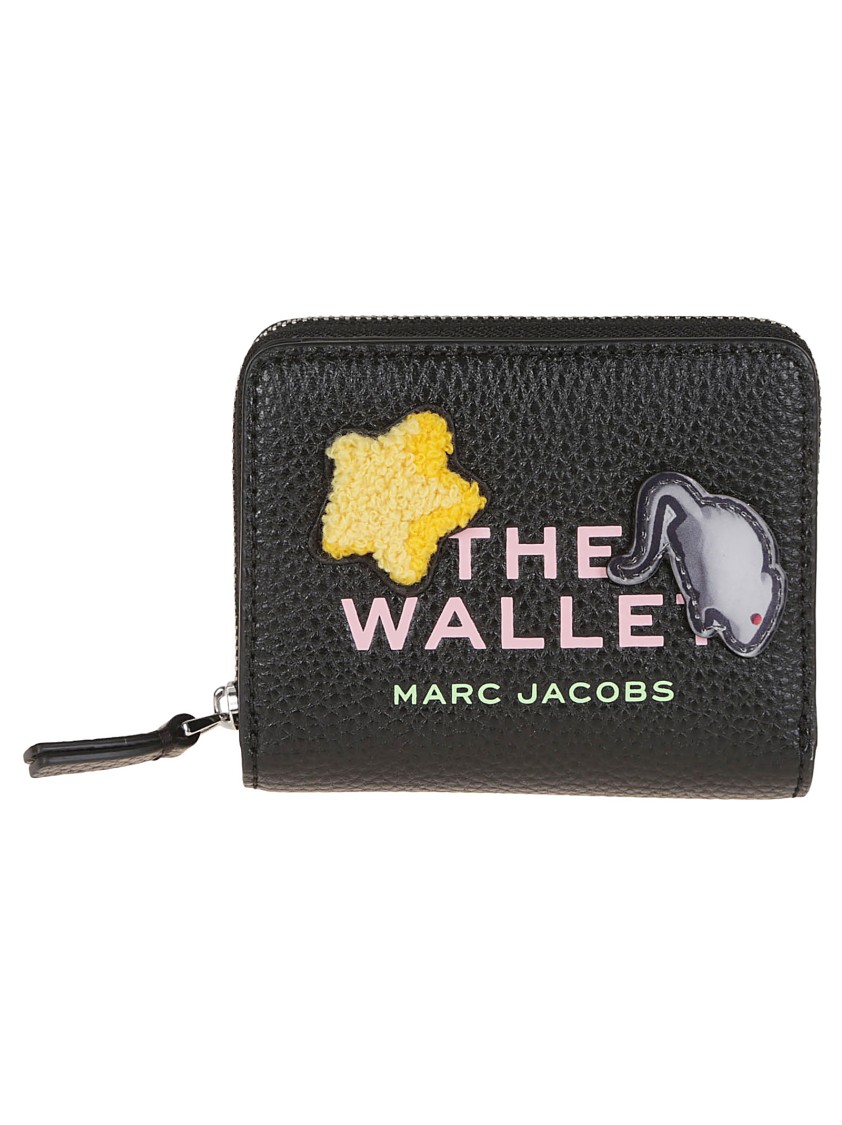 Marc Jacobs Textured Leather Wallet With Zip-around Closure