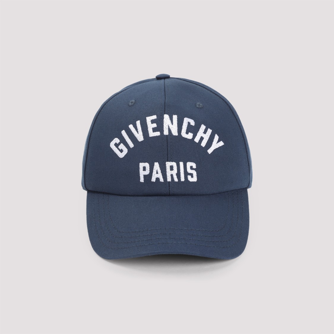 Givenchy Embroidered Cap With Curved Brim And Metal Buckle In Green