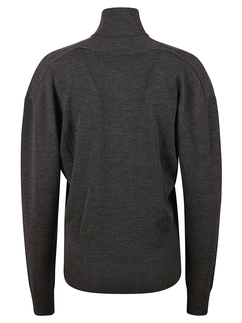 Burberry Relaxed-fit High Neck Sweater In Black