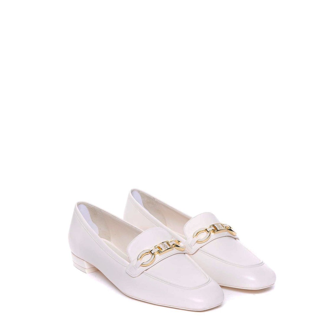 Stuart Weitzman Signature Square Leather Loafers In Purple