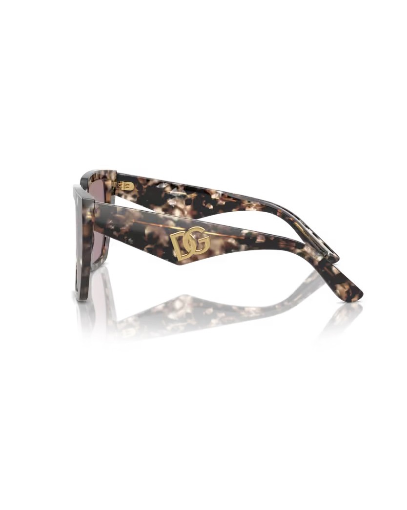 Dolce & Gabbana Oversized Square Havana Brown Sunglasses