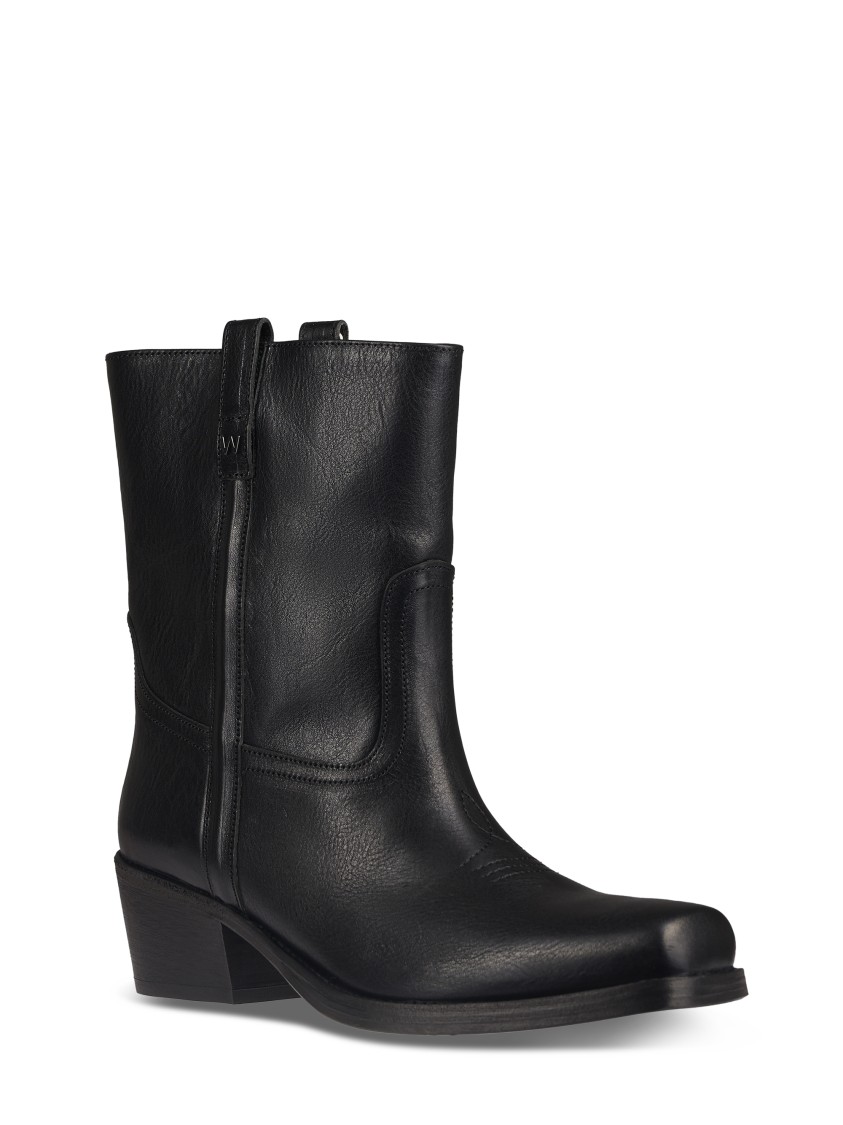 Max Mara Ankle Boots With Pointed Toe In Black