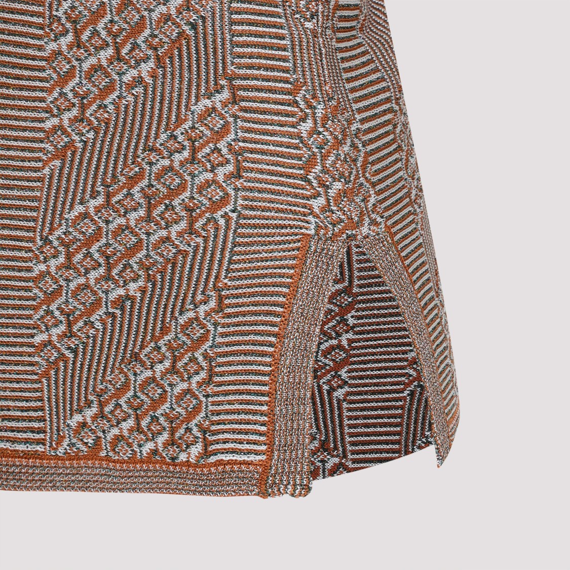 Valentino Womens Garavani Sleeveless Metallic-knit Top In Brown