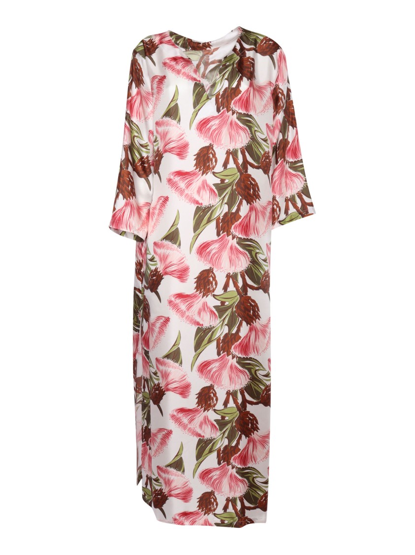 P.a.r.o.s.h . Flowing Floral Print Maxi Dress