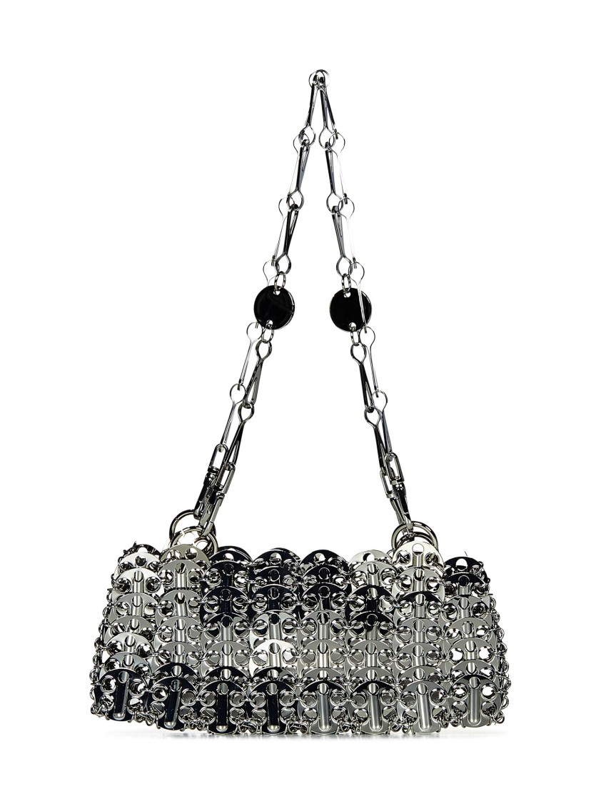 Rabanne Shoulder Bag With Silver Metal Discs