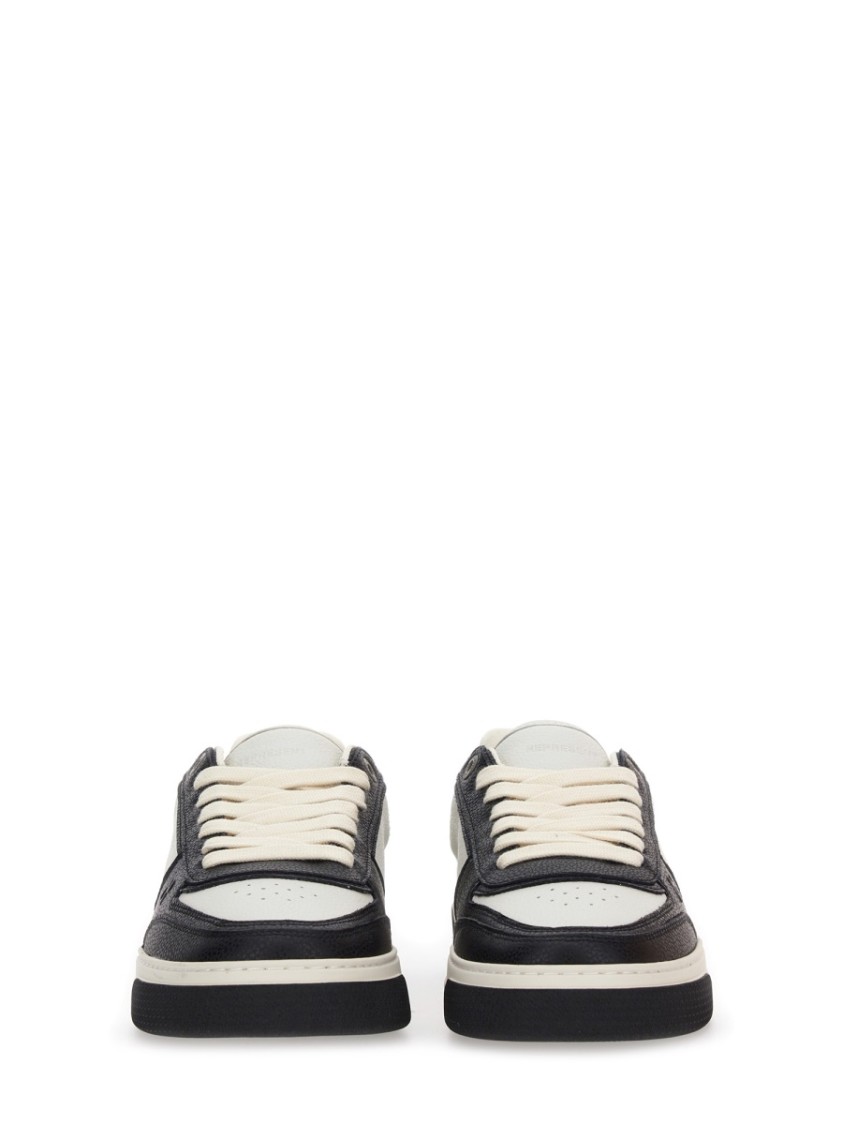 スニーカー REPRESENT Two-Tone Leather And Suede Initial Sneakers Represent Two-tone Leather And Suede Initial Sneakers In