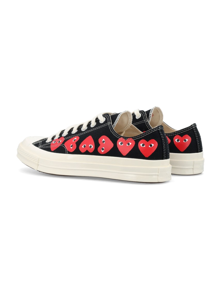 COMME DES GARCONS X CONVERSE COMME DES GARÇONS X CONVERSE MULTI HEART LOW TOP SNEAKERS