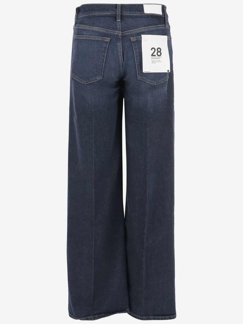 Re/done Stretch Cotton Blend Denim Jeans In Blue