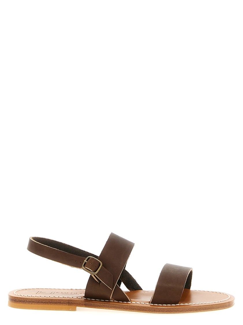 Kjacques K Jacques St Tropez 'barigoule' Sandals In Brown