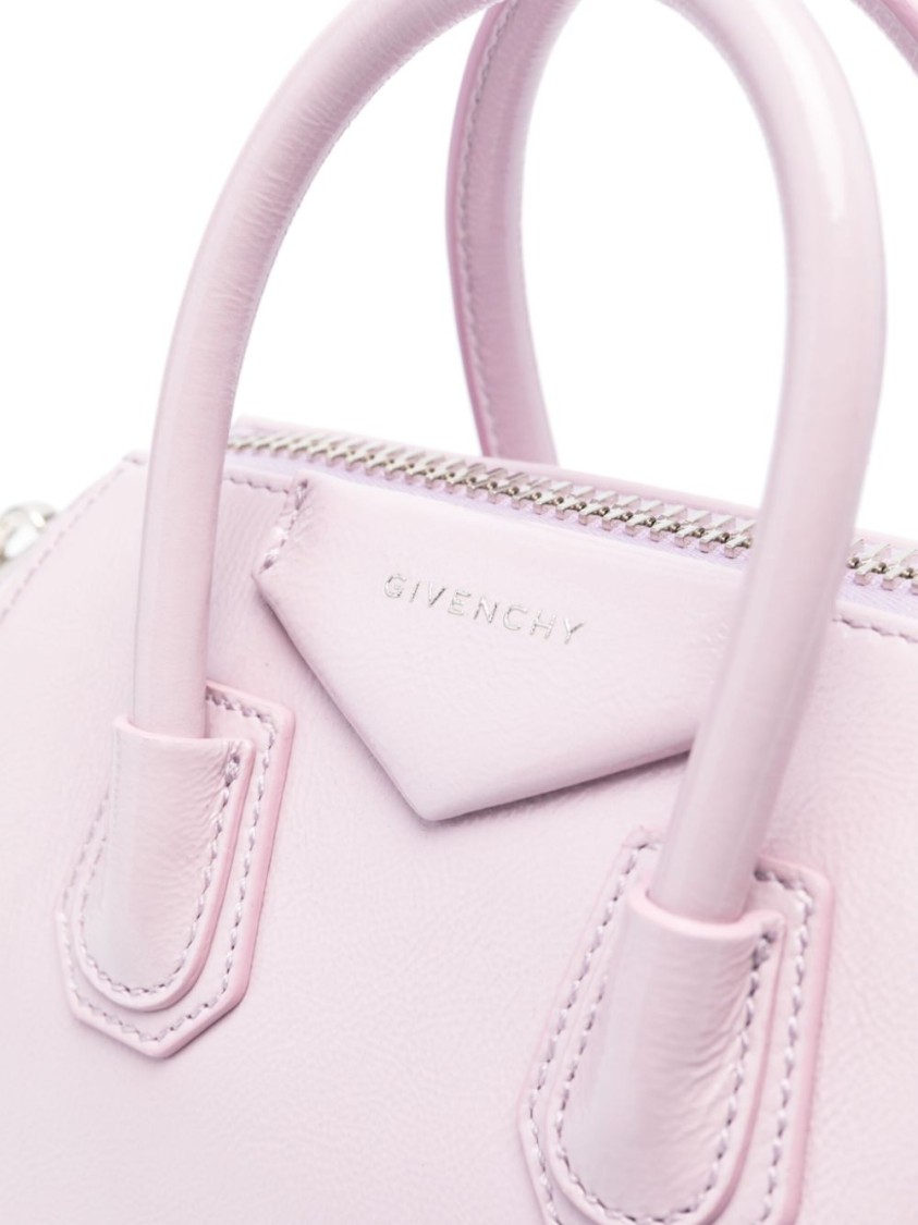 Givenchy Orchid Purple Shoulder Bag With Adjustable Strap And Zip Closure