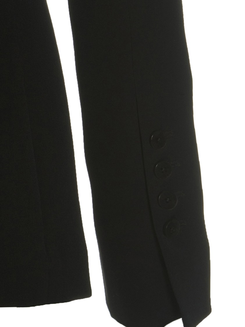 Sapio Tailored Double-breasted Blazer In Black