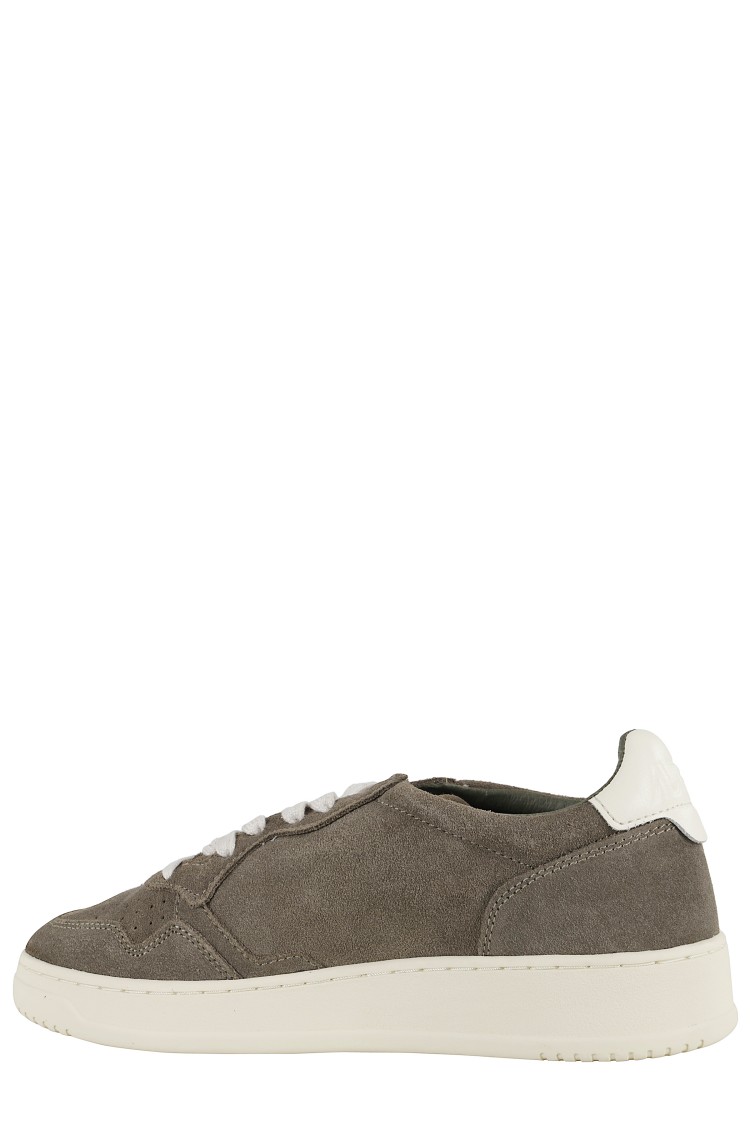 Autry Low-top Suede Sneakers With Rubber Sole And Lace-up Closure