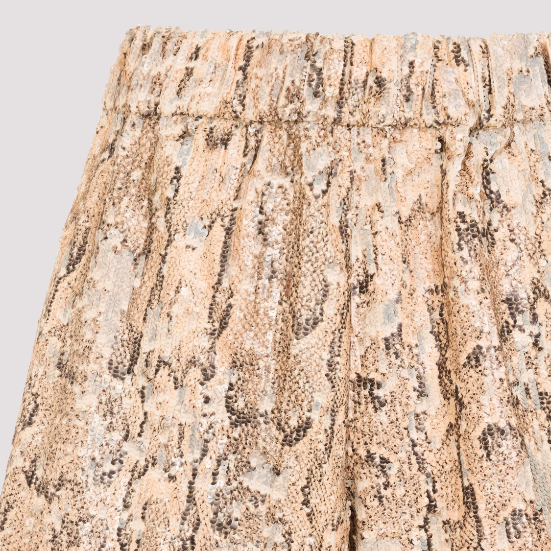 Shop Dries Van Noten Pomy Bis Beige Cotton Bermuda Shorts