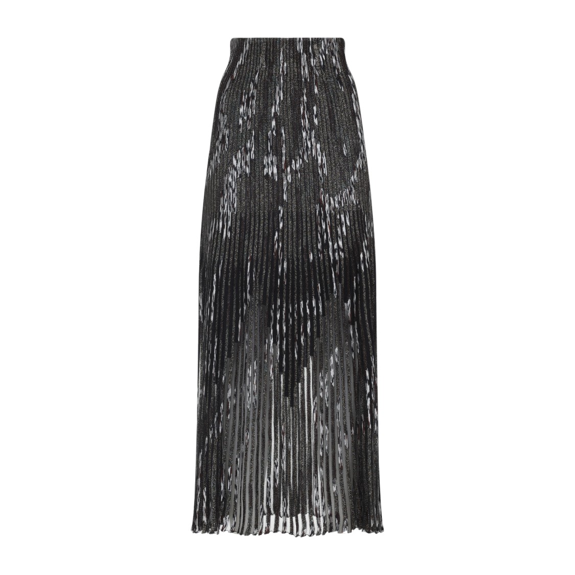 Missoni Pleated Midi Skirt In Gray