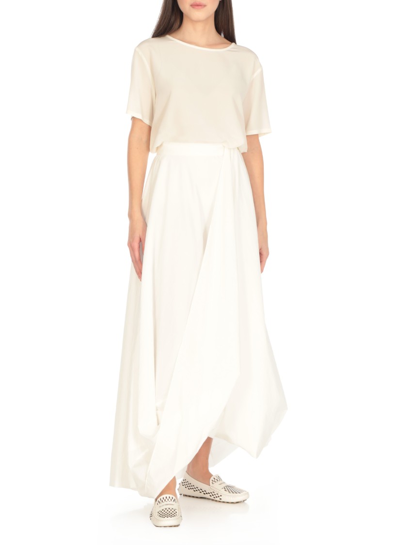 Tod's White Leather Loafers In White