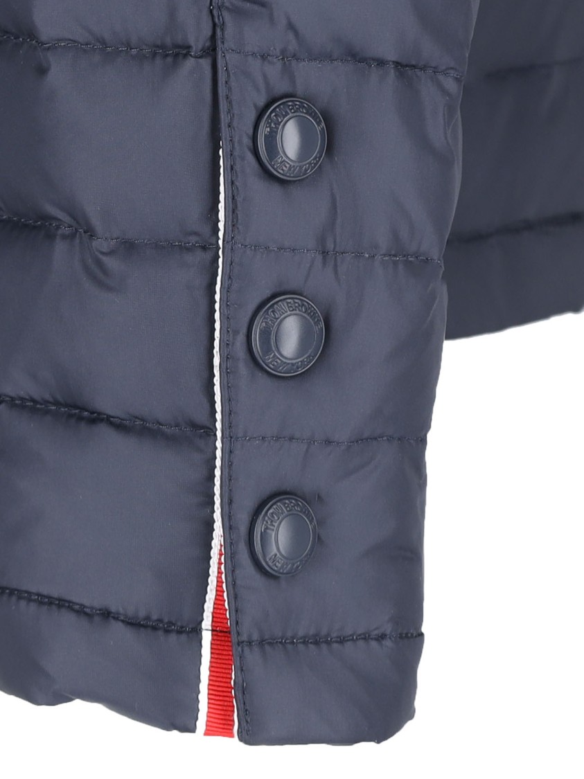 Shop Thom Browne '4-bar' Puffer Jacket – Blue