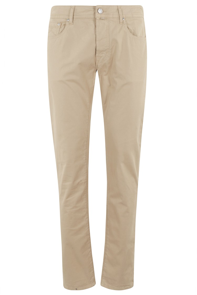 Jacob Cohen Beige Cotton Jeans In Neutrals