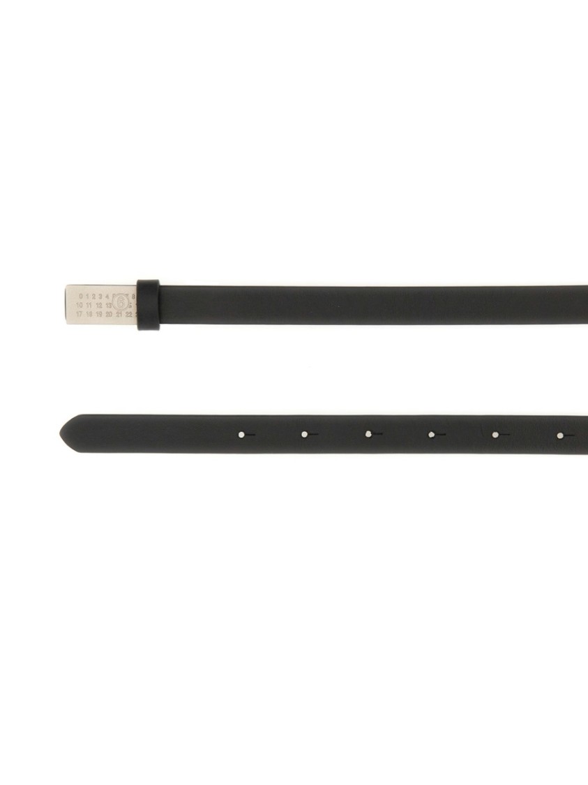 Mm6 Maison Margiela Numeric Belt In Black