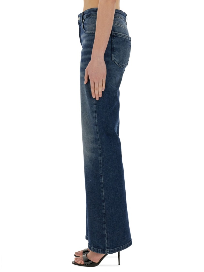 MOSCHINO MOSCHINO WIDE-LEG HIGH WAIST DENIM JEANS