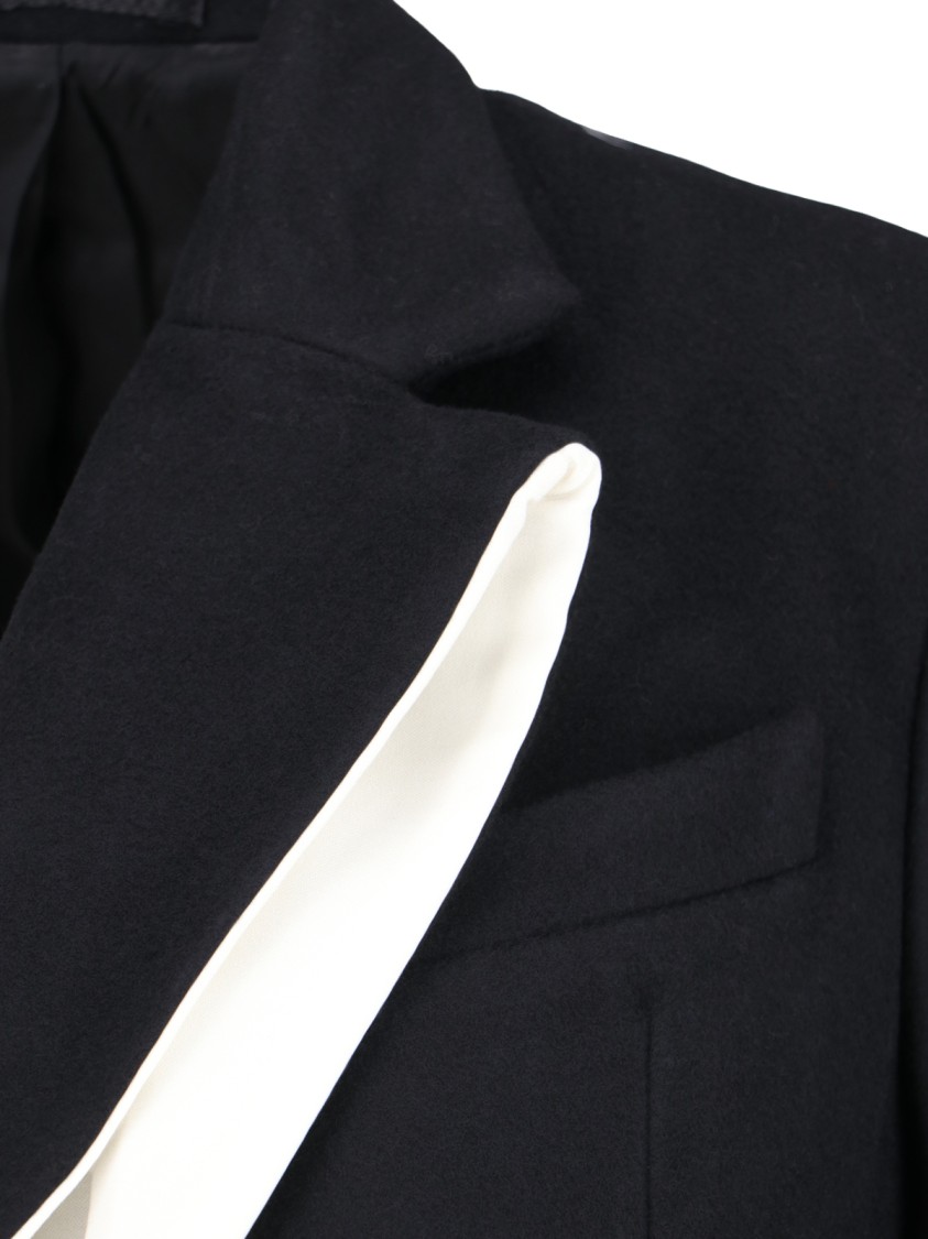 Eudon Choi Single-breasted Midi Coat In Black
