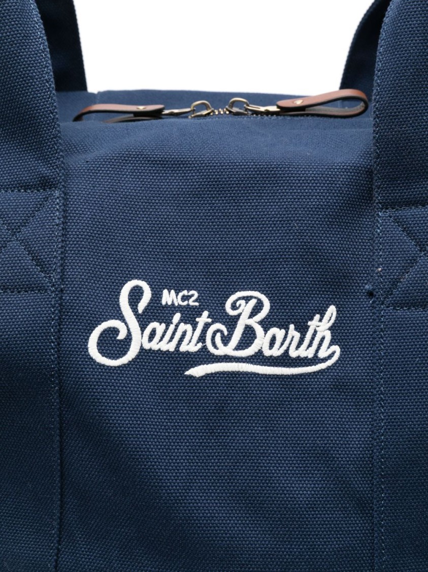 MC2 SAINT BARTH MC2 SAINT BARTH NAVY BLUE BAG WITH TWO-WAY ZIP