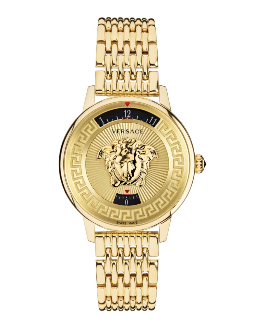 Versace Medusa Icon Bracelet Watch In Gold