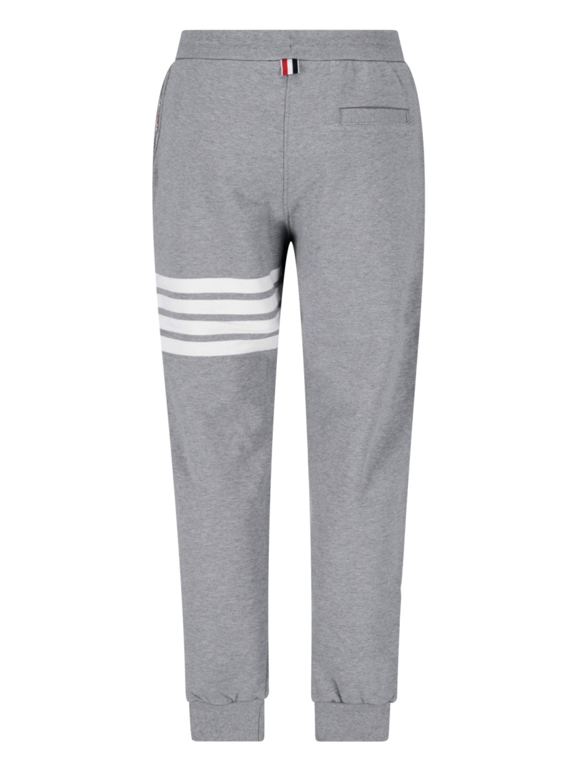 Thom Browne 4-bar Sweat Pants In Gray