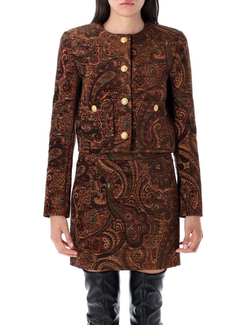 Chloé Patterned Single-breasted Blazer In Multi