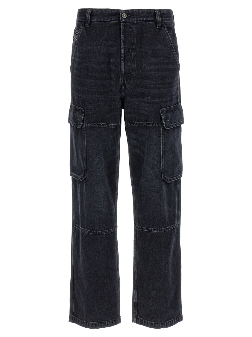 Diesel 'd-uty-cargo' Jeans In Black