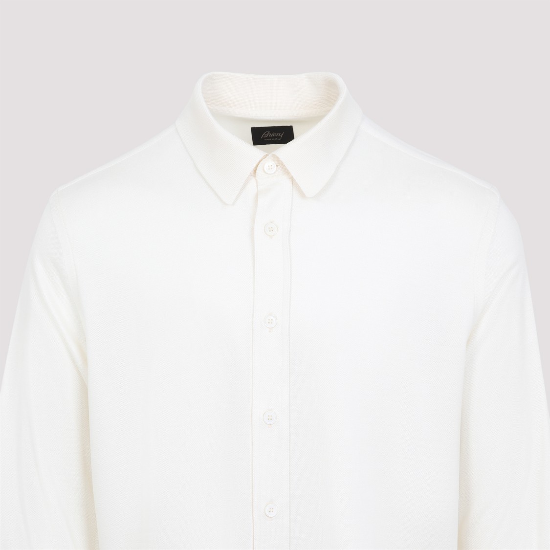 Brioni Essential Long-sleeved Shirt In White