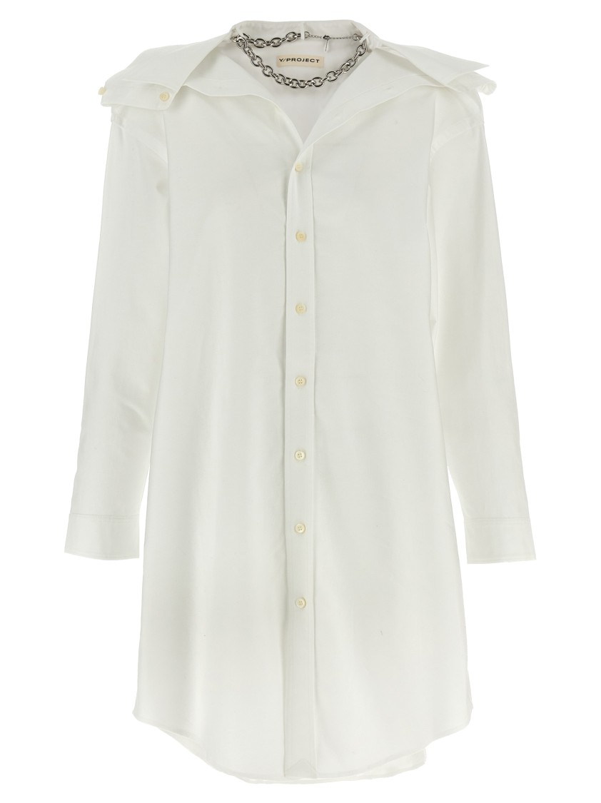 Y/project Chemisier Dress With Asymmetric Collar