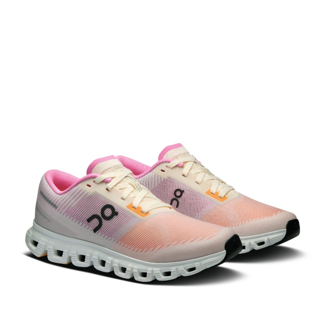 On Vibrant Gradient Sneakers With Cushied Sole In Pink
