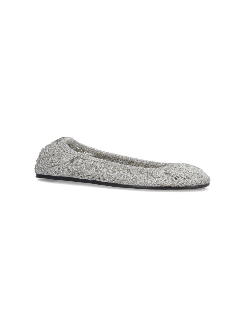 Isabel Marant Crochet Flat Ballerina Shoes Round Toe